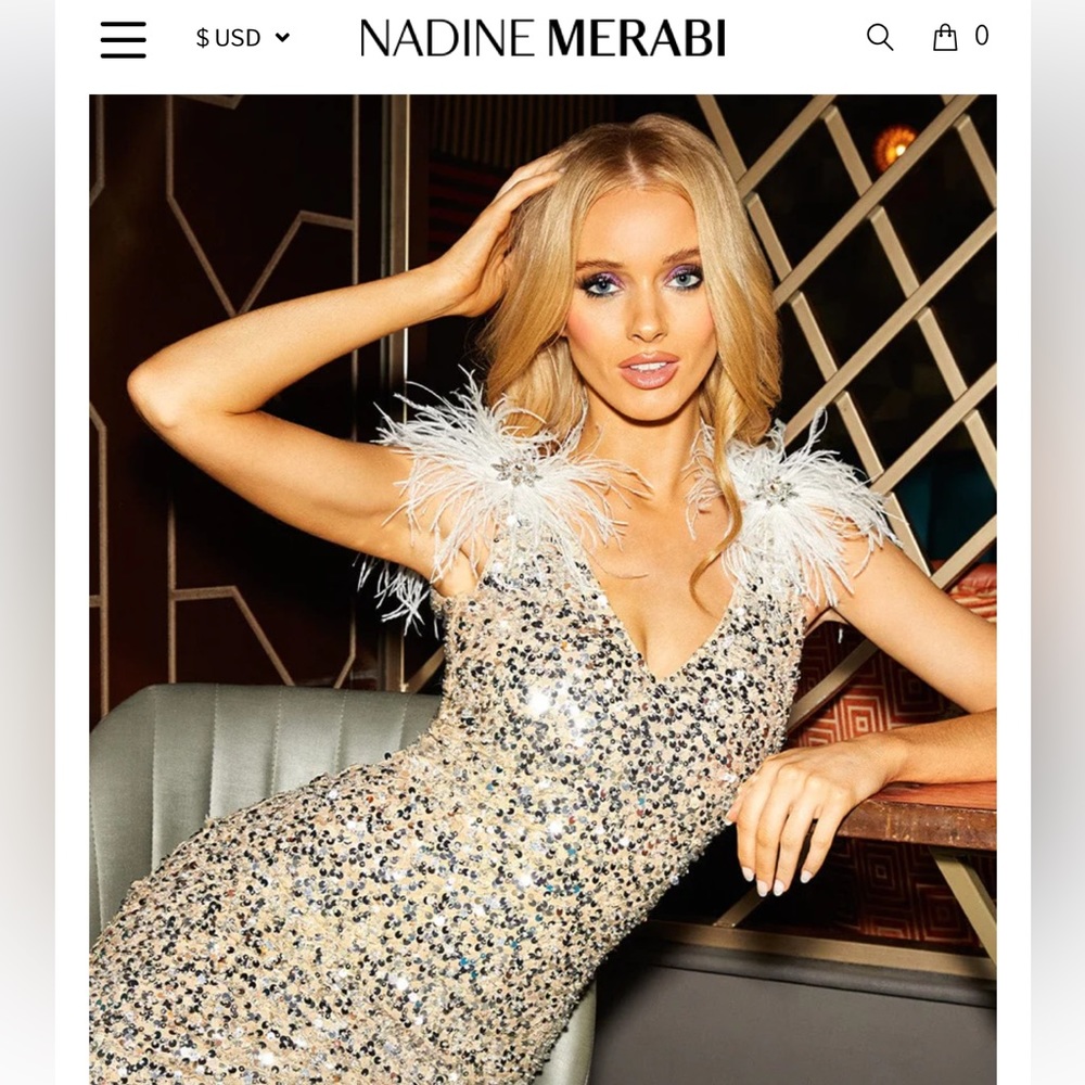 Layla metallic dress